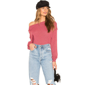 NWT We the Free People Stay with Me Boatneck Top